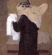 Edouard Vuillard Lady is being scrubbed of Vial oil painting